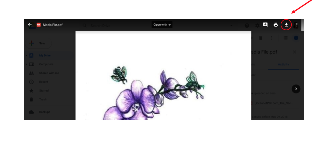 Purple flowers with green butterflies